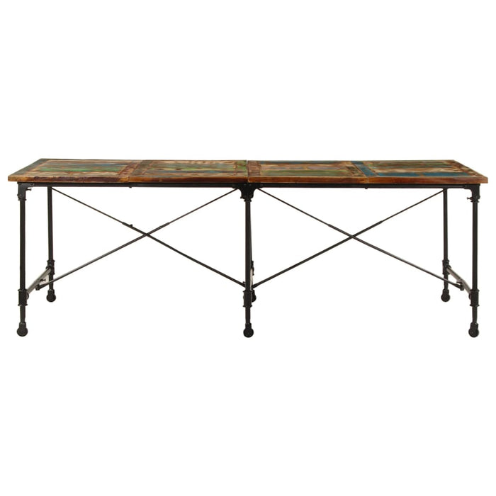 Masă de bucătărie, 220x90x77 cm, lemn masiv reciclat WALTI