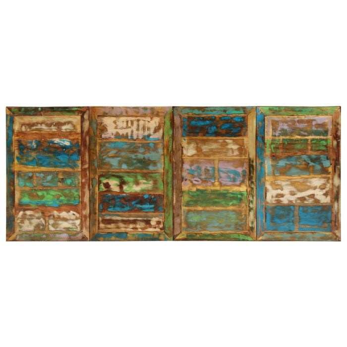Masă de bucătărie, 220x90x77 cm, lemn masiv reciclat WALTI