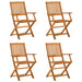 Set mobilier de grădină, 5 piese, lemn masiv de acacia - WALTI WALTI
