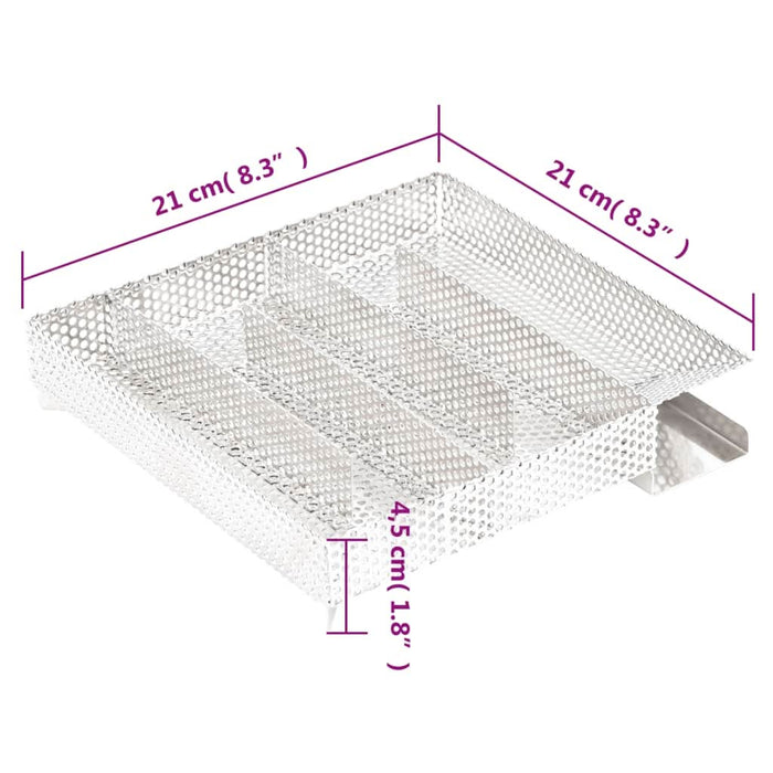 Generator de fum rece 5 camere 21 cm oțel inoxidabil - WALTI WALTI
