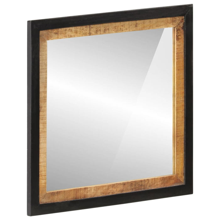 Oglindă de baie 55x1x60 cm sticlă și lemn masiv de mango WALTI
