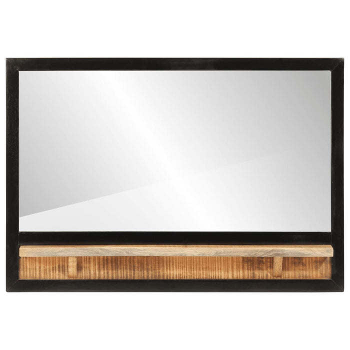 oglindă cu raft 80x8x55 cm sticlă și lemn masiv de mango - WALTI WALTI