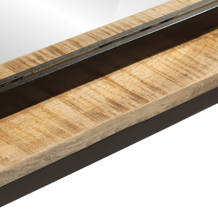 oglindă cu raft 80x8x55 cm sticlă și lemn masiv de mango - WALTI WALTI