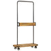 Suport pentru haine cu roți 90x35x190cm lemn masiv mango & fier - WALTI WALTI
