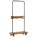 Suport pentru haine cu roți 90x35x190cm lemn masiv mango & fier - WALTI WALTI