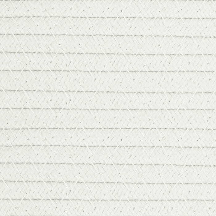 Coș de depozitare, alb, Ø40x35 cm, bumbac - WALTI WALTI