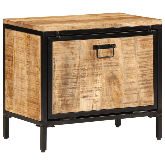 Dulap de pantofi, 60x35x53 cm, lemn masiv de mango brut WALTI