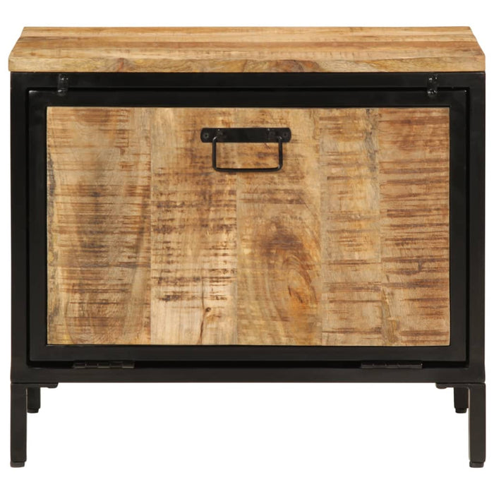 Dulap de pantofi, 60x35x53 cm, lemn masiv de mango brut WALTI