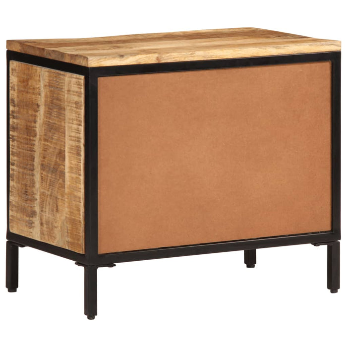 Dulap de pantofi, 60x35x53 cm, lemn masiv de mango brut WALTI