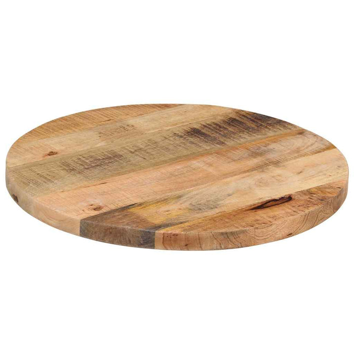 Blat de masă rotund, Ø 40x1,5 cm, lemn masiv de mango brut - WALTI WALTI