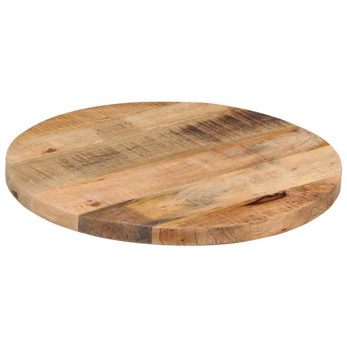 Blat de masă rotund, Ø 40x1,5 cm, lemn masiv de mango brut - WALTI WALTI