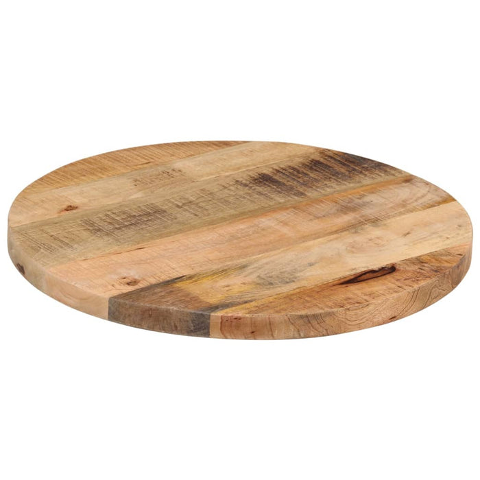 Blat de masă rotund, Ø 50x2,5 cm, lemn masiv de mango brut - WALTI WALTI