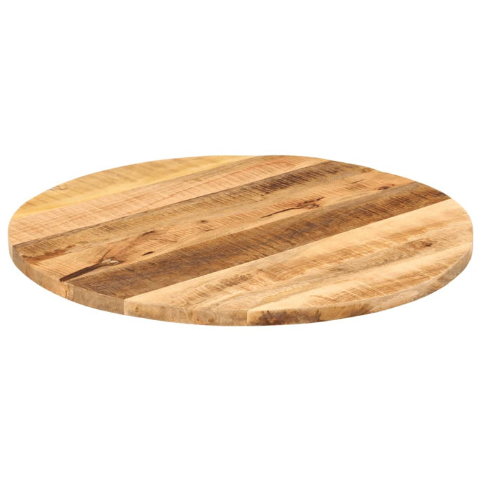 Blat de masă rotund, Ø 80x1,5 cm, lemn masiv de mango brut - WALTI WALTI