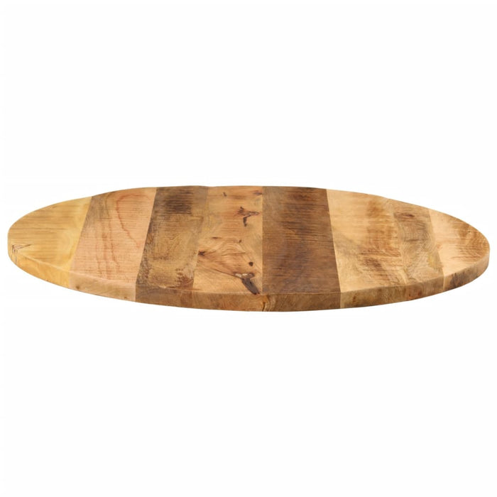 Blat de masă rotund, Ø 80x1,5 cm, lemn masiv de mango brut - WALTI WALTI