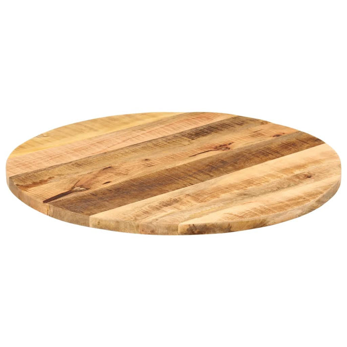 Blat de masă rotund, Ø 80x2,5 cm, lemn masiv de mango brut - WALTI WALTI