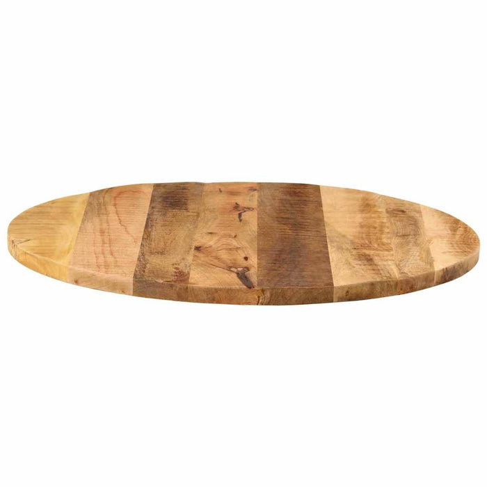 Blat de masă rotund, Ø 80x2,5 cm, lemn masiv de mango brut - WALTI WALTI