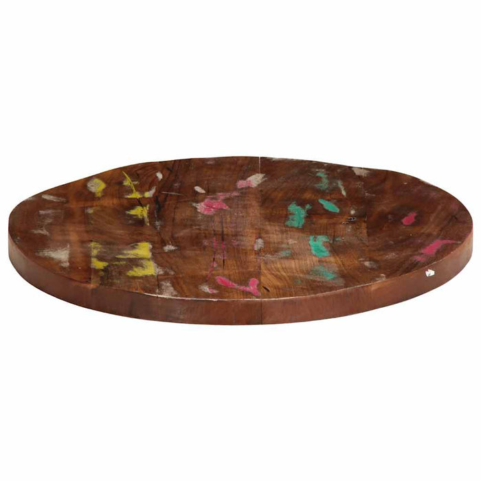 Blat de masă rotund, Ø 40x1,5 cm, lemn masiv reciclat - WALTI WALTI