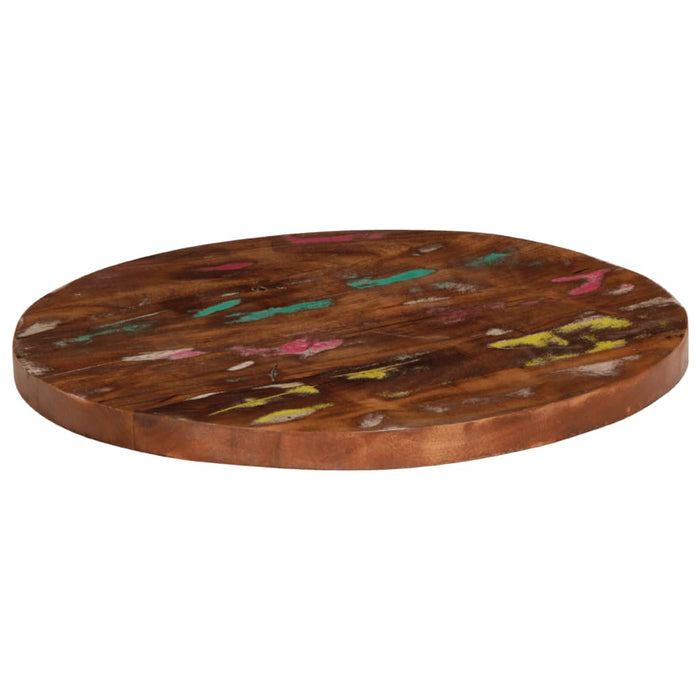 Blat de masă rotund, Ø 40x3,8 cm, lemn masiv reciclat - WALTI WALTI