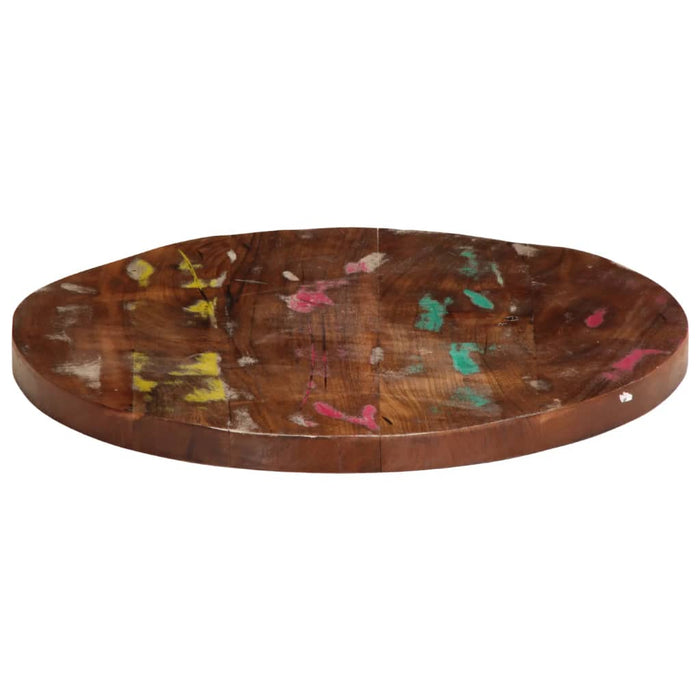 Blat de masă rotund, Ø 40x3,8 cm, lemn masiv reciclat - WALTI WALTI