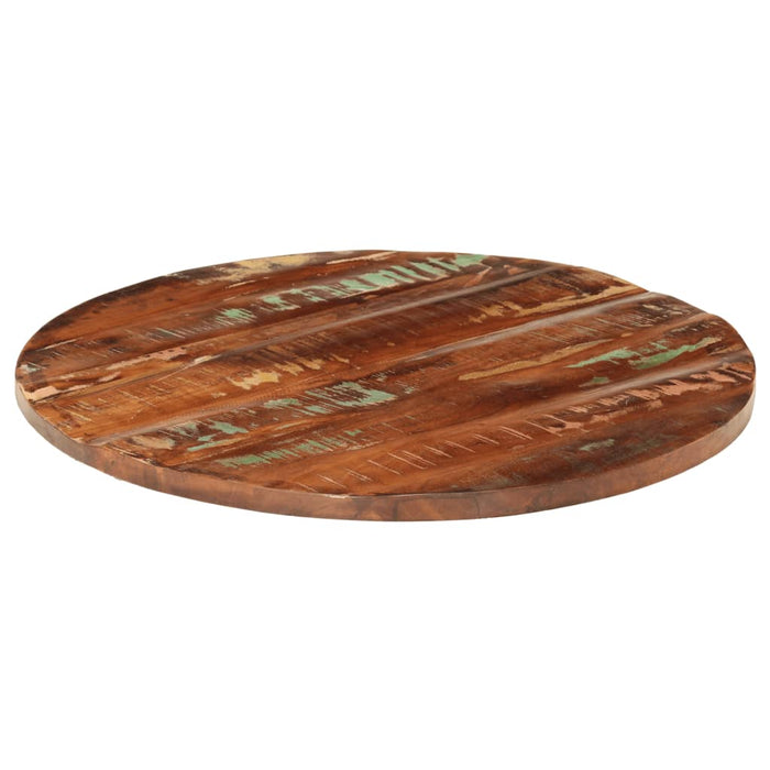 Blat de masă rotund, Ø 80x2,5 cm, lemn masiv reciclat - WALTI WALTI