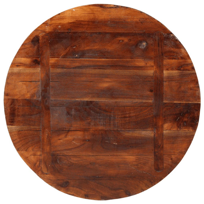 Blat de masă rotund, Ø 80x2,5 cm, lemn masiv reciclat - WALTI WALTI
