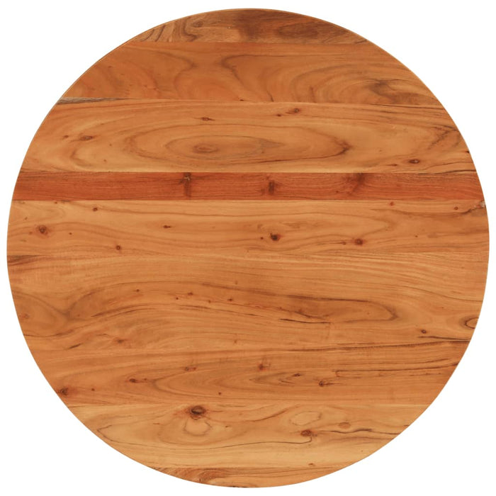 Blat de masă rotund, Ø80x3,8 cm, lemn masiv de acacia - WALTI WALTI