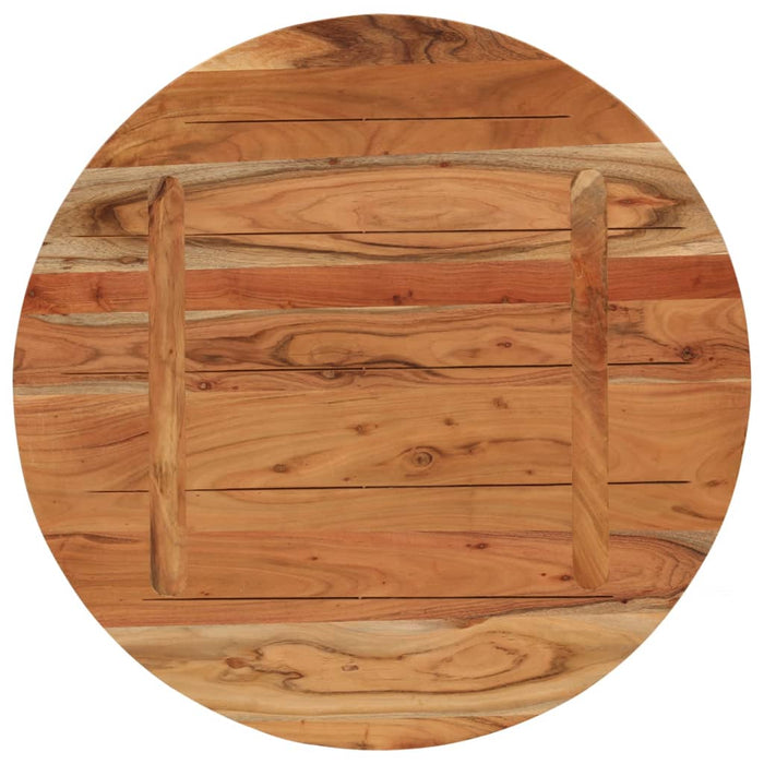 Blat de masă rotund, Ø80x3,8 cm, lemn masiv de acacia - WALTI WALTI