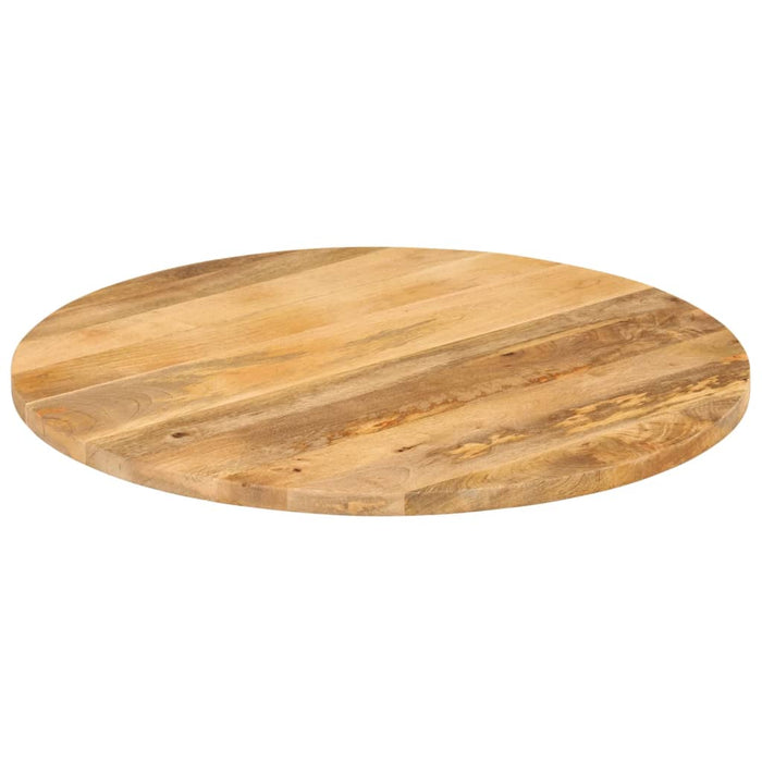 Blat de masă rotund, Ø 70x3,8 cm, lemn masiv de mango brut - WALTI WALTI