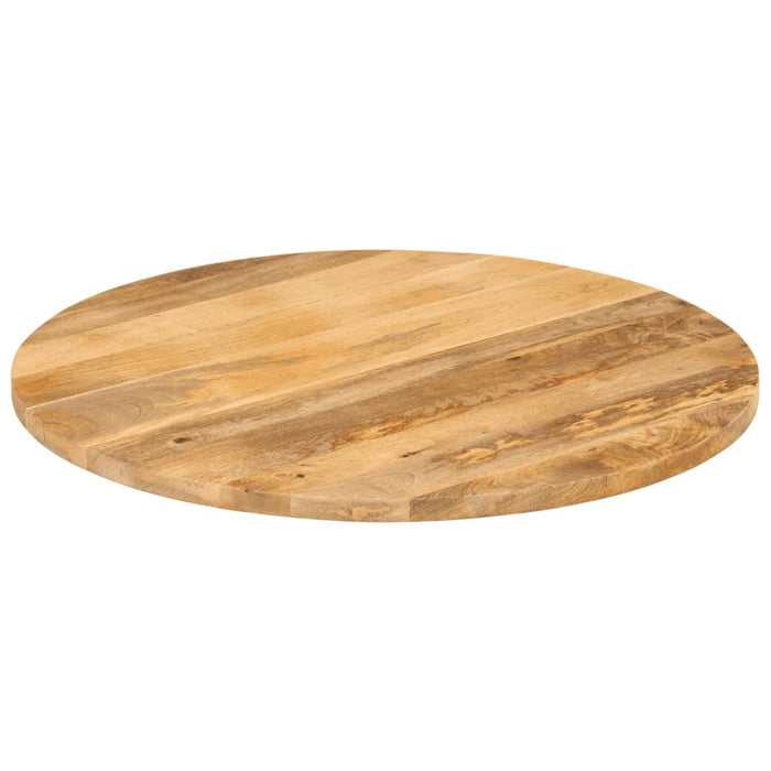 Blat de masă rotund, Ø 80x2,5 cm, lemn masiv de mango brut WALTI