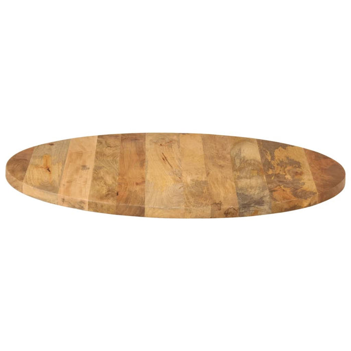 Blat de masă rotund, Ø 80x2,5 cm, lemn masiv de mango brut WALTI