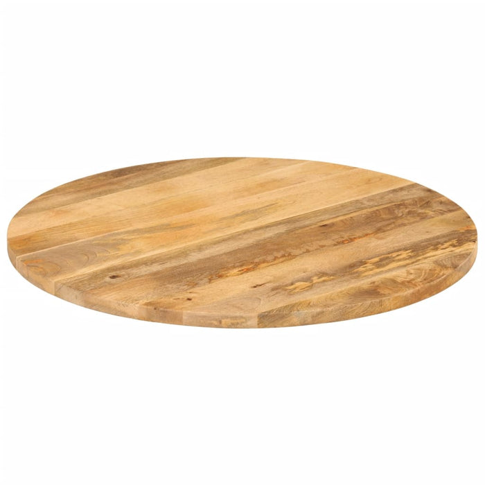 Blat de masă rotund, Ø 80x3,8 cm, lemn masiv de mango brut WALTI