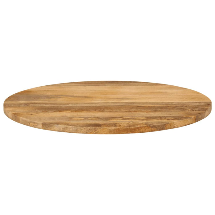 Blat de masă rotund, Ø 80x3,8 cm, lemn masiv de mango brut WALTI