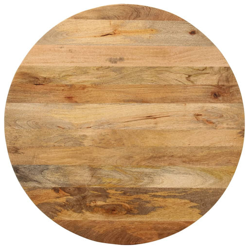 Blat de masă rotund, Ø 90x2,5 cm, lemn masiv de mango brut - WALTI WALTI