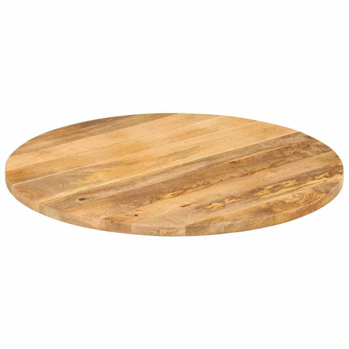 Blat de masă rotund, Ø 90x3,8 cm, lemn masiv de mango brut - WALTI WALTI