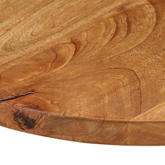 Blat de masă rotund, Ø 70x2,5 cm, lemn masiv de mango brut WALTI