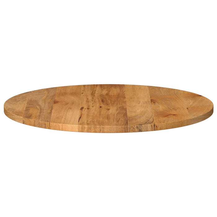 Blat de masă rotund, Ø 80x2,5 cm, lemn masiv de mango brut WALTI