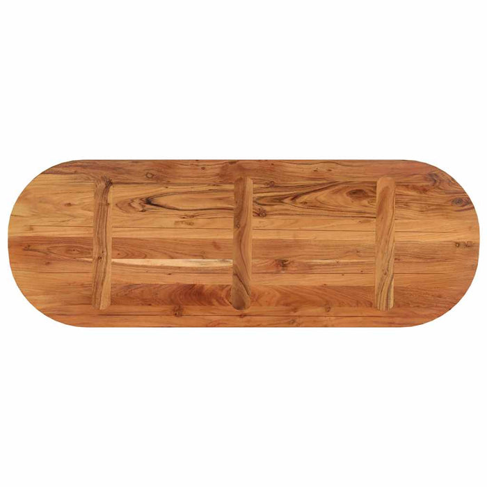 Blat de masă oval, 140x50x2,5 cm, lemn masiv de acacia WALTI