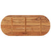 Blat de masă oval, 140x60x2,5 cm, lemn masiv de acacia - WALTI WALTI