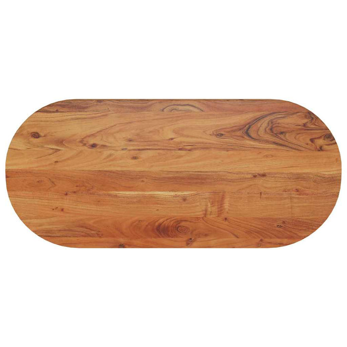 Blat de masă oval, 90x40x3,8 cm, lemn masiv de acacia - WALTI WALTI