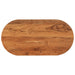 Blat de masă oval, 100x50x3,8 cm, lemn masiv de acacia - WALTI WALTI
