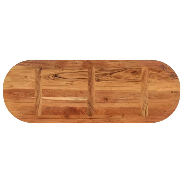 Blat de masă oval, 140x50x3,8 cm, lemn masiv de acacia - WALTI WALTI