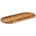 Blat de masă oval, 80x40x2,5 cm, lemn masiv mango brut - WALTI WALTI