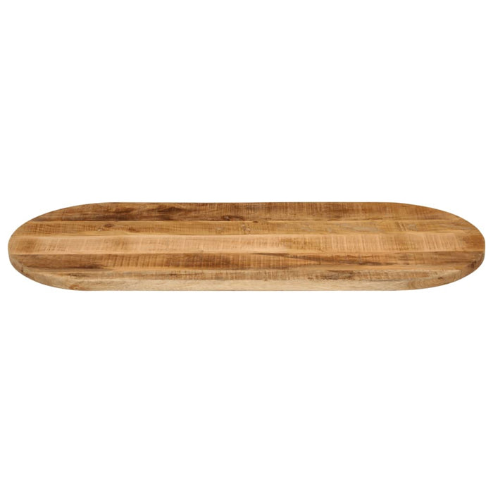 Blat de masă oval, 80x40x2,5 cm, lemn masiv mango brut - WALTI WALTI
