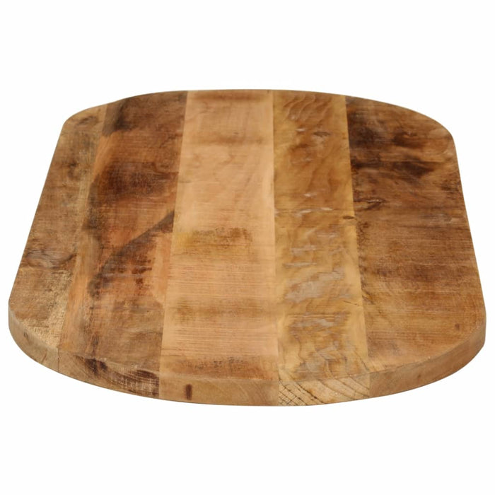 Blat de masă oval, 80x40x2,5 cm, lemn masiv mango brut - WALTI WALTI
