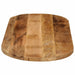 Blat de masă oval, 80x40x2,5 cm, lemn masiv mango brut - WALTI WALTI