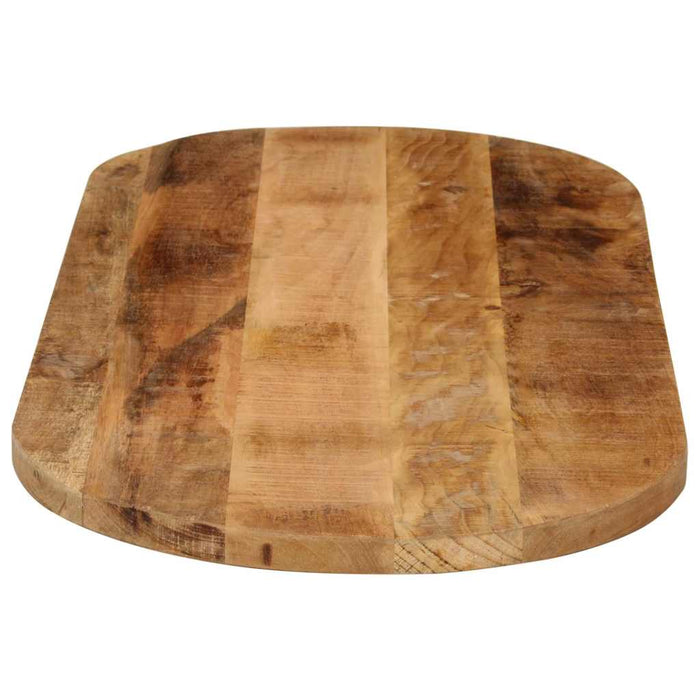 Blat de masă oval, 140x60x2,5 cm, lemn masiv mango brut WALTI