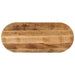 Blat de masă oval, 90x40x3,8 cm, lemn masiv mango brut - WALTI WALTI