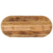 Blat de masă oval, 140x60x3,8 cm, lemn masiv mango brut - WALTI WALTI