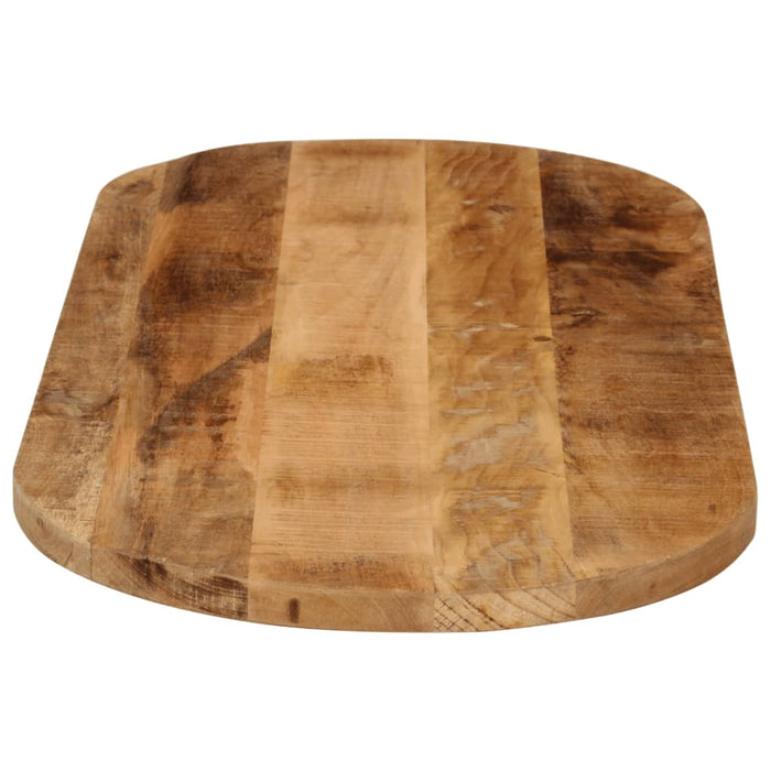 Blat de masă oval, 140x60x3,8 cm, lemn masiv mango brut - WALTI WALTI