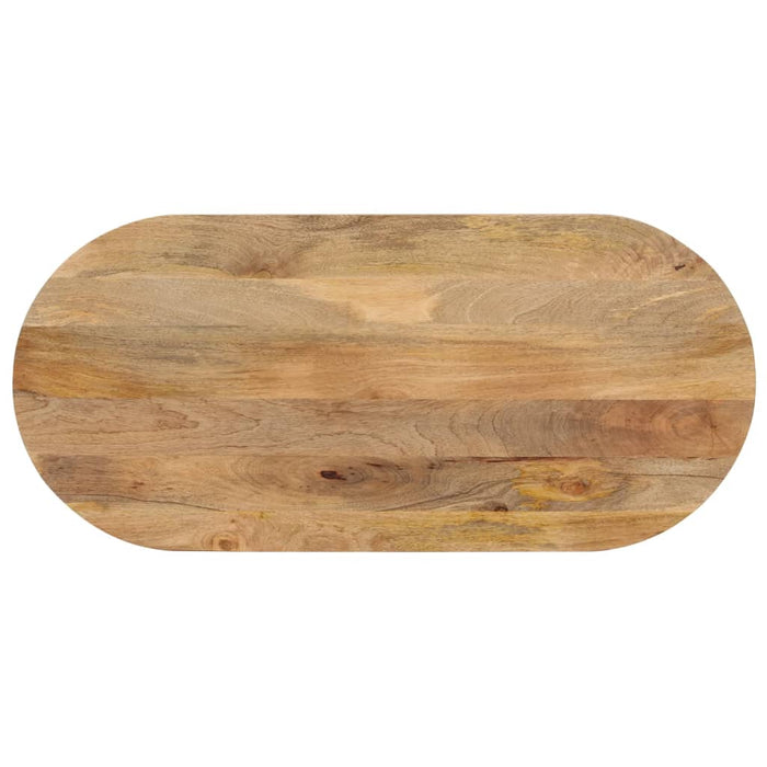 Blat de masă oval, 90x40x2,5 cm, lemn masiv de mango WALTI